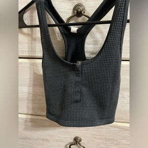 Aerie black active tank top